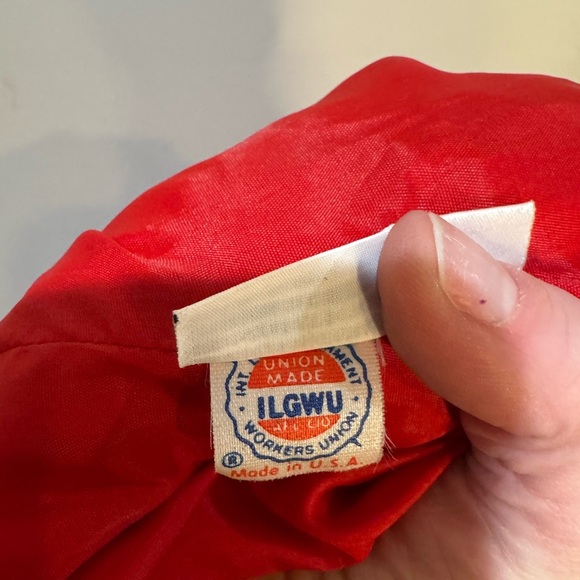 Carolyne Roehm for Neiman Marcus Vintage Dress Sz 8 Red Floral Puff Sleeves - Picture 12 of 13